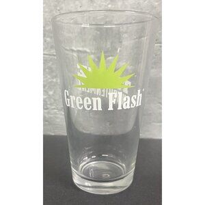 Green Flash Brewing Pint Glass -San Diego, California‎ “Taste Enlightenment”